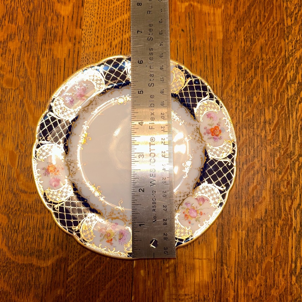 Antique Dresden 6” Plate - Picture 3 of 3